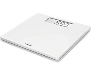 Soehnle Báscula de baño Style Sense Safe 100, peso corporal con pantalla LCD grande (números de 3,5 cm), báscula digital extraplana con patas antideslizantes, color blanco