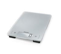 Soehnle Báscula de cocina Page Aqua Proof, báscula digital que pesa entre 1 g y 10 kg, peso de cocina apta para lavavajillas y con pantalla LCD XXL con dígitos de 23 mm de altura, gris