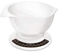 Soehnle Báscula de cocina Culina Pro analógica con bol blanco 52 x 24 x 15,5 cm