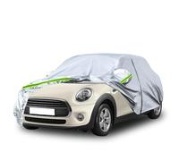 Soekodu Funda Coche, Impermeable Cubre Coches Reemplazo para Mini Cooper 3 Puertas 2000-2022, Todo Clima Cubierta para Automóvil con Puerta con Cremallera y Correa a Prueba de Viento