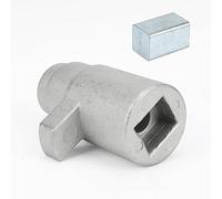 Soekodu Kit de Reparación de Reposabrazos Compatible con VW Transporter V T5 Vi T6, Funda de Enchufe de Reparación de Reposabrazos de Metal Izquierdo Derecho para T5 T6 Caravelle Multivan