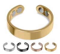 SöMni - Anillo magnético para mujer, menopausia, reduce el estrés y la ansiedad, mejora la calidad del sueño, promueve la quema de grasa y la curación natural, terapia magnética ajustable, @2, M