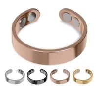 SöMni - Anillo magnético para mujer, menopausia, reduce el estrés y la ansiedad, mejora la calidad del sueño, promueve la quema de grasa y la curación natural, terapia magnética ajustable, M