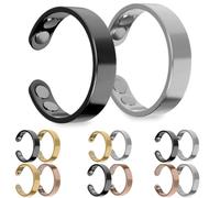 SöMni - Anillo magnético para mujer, menopausia, reduce el estrés y la ansiedad, mejora la calidad del sueño, promueve la quema de grasa y la curación natural, terapia magnética ajustable, @12, M