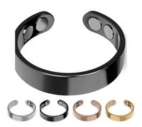 SöMni - Anillo magnético para mujer, menopausia, reduce el estrés y la ansiedad, mejora la calidad del sueño, promueve la quema de grasa y la curación natural, terapia magnética ajustable, 1, M