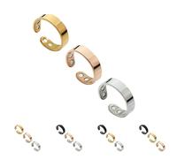 SöMni - Anillo magnético para mujer, menopausia, reduce el estrés y la ansiedad, mejora la calidad del sueño, promueve la quema de grasa y la curación natural, terapia magnética ajustable, @5, M