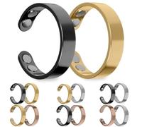 SöMni - Anillo magnético para mujer, menopausia, reduce el estrés y la ansiedad, mejora la calidad del sueño, promueve la quema de grasa y la curación natural, terapia magnética ajustable, @14, M