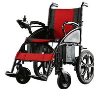 SOENDRK Silla de ruedas eléctrica de doble motor de 250 W con freno electromagnético Silla de ruedas eléctrica plegable con caja de almacenamiento de controlador 360 adecuada para E
