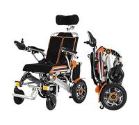 SOENDRK Silla de Ruedas Eléctrica para Adultos, Silla de Ruedas Eléctrica Reclinable de 80°, Batería Desmontable de 6 AH, Silla de Ruedas Eléctrica Plegable Liviana con Reposacabezas, R