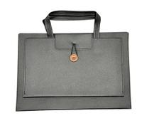 SOENS Bolso de cuero de negocios adecuado for Lenovo Xiaoxin Pad Pro GT 13 pulgadas TB378FC 2026 maletines de almacenamiento de gran capacidad(Blck)