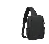 SOENS Bolso de hombro for tableta de gran capacidad, adecuado for Apple IPad Air Pro 11 13, bolso de hombro informal con correa cruzada portátil(Black,13-13.6inch)