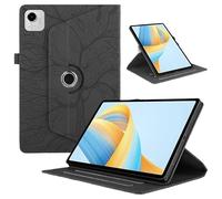 SOENS Funda con diseño de árbol en Relieve 3D y rotación de 360 Grados, Compatible con Huawei Honor Pad X9a 11.5/Honor Pad X9 Pro 11.5 2025.(Black,For Honor Pad X9a)