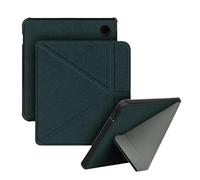 SOENS Funda de Cuero Plegable con Soporte for Tolino Vision Color de 7 Pulgadas (2024), Carcasa Trasera de TPU Suave, magnética y anticaídas.(Dark Green)
