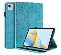 SOENS Funda de Piel sintética con Relieve de árbol 3D for Huawei Honor Pad X9a/Honor Pad X9 Pro de 11,5 Pulgadas (2025), Resistente a los Golpes.(Blue,For Honor Pad X9 Pro)