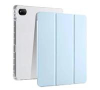 SOENS Funda de Piel sintética Triple Plegable for Huawei Honor Pad 10 de 12,1 Pulgadas HEY3-W00/W10 2025, Parte Trasera de TPU Suave con Soporte for bolígrafo.(Sky Blue)