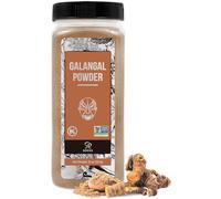 Soeos GALANGA POLVO 8 oz, sin OMG verificado, Kosher, gran galangal - Alpinia Galanga, perfecto para sopas Tom Yum y Tom Kha.