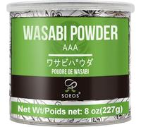 Soeos Wasabi Powder 8oz (227g), Premium Wasabi Powder for Sushi and Sashimi