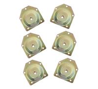 SOESFOUFU 1 Juego De Piezas De Conexión para Patas De Mesa, Placas De Montaje para Patas De Mesa, Placas De Montaje para Patas De Muebles, Fijación De Patas De Muebles, Placas De Montaje