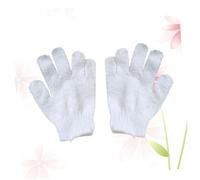 SOESFOUFU 1 par Guantes Exfoliantes de Ducha para Cuerpo Manopla de Baño de Cinco Dedos Guantes de Exfoliación Reutilizables para Hombres y Mujeres