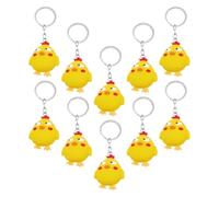 SOESFOUFU 10 Piezas Pequeño Llavero de Pollito Amarillo, Colgante Creativo