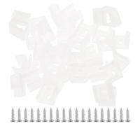 SOESFOUFU 100 Clips para Tiras de Luces LED de 12 Mm de Silicona Tornillos, Soportes Transparentes Ultrafinos para Fijación Segura en Guirnaldas de Luces y Accesorios de Iluminación