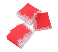 SOESFOUFU 120piezas Pañuelos Para Fiestas Navideñas De Servilletas De Papel Desechables Rojas De Decoración De Mesa Para De Navidad Fiesta De Invierno Eventos De Vacaciones