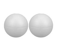 SOESFOUFU 2 bolas de espuma para manualidades: bolas redondas lisas de poliestireno de 30 cm - Esfera hueca que se abre para proyectos escolares, decoración de aulas y festivales.