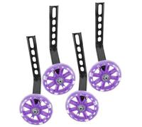 SOESFOUFU 2 Juegos Flash Mute Bike Training Wheels Bicycle Stabilizers For Silent Auxiliary Support For Early Balance Training