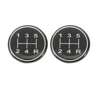 SOESFOUFU 2 pegatinas para palanca de cambios de transmisión manual de 5 velocidades: calcomanía para parachoques, para perillas de cambio de marchas, decoración interior de coche, camión o