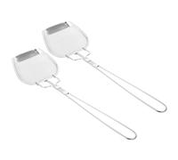 SOESFOUFU 2 Piezas Espumadera Cuadrada de Acero Inoxidable para Freidora Filtro de Malla Fina, Herramienta de Cocina Fácil de Limpiar Adecuado para Cocinar en Cocina Profesional
