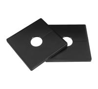 SOESFOUFU 2 Placas Cuadradas de Abs con Brida Dividida para Cubierta de Tubería de Pared con Orificio de 22 Mm, Diseño Desmontable para Grifos en Hogares y Oficinas