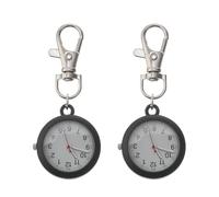 SOESFOUFU 2 Relojes de Bolsillo para Enfermeras - Clip de Carrete fácil de Usar para Colgar en la Solapa - Decoración de Reloj para Mujeres Estudiantes de enfermería en su Turno Diario