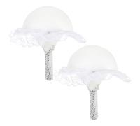 SOESFOUFU 2 soportes para ramo de novia: Mango de espuma para arreglos de bodas y artículos de jardinería - Base para ramo de novia de 23 cm para decoración con flores artificiales