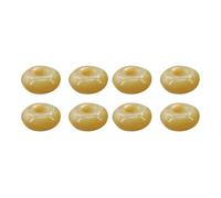 SOESFOUFU 20 Cuentas Redondas de Topacio Natural Color Khaki para Hacer Pulseras, Diseño Fit Beading Work y Fit Finding, Ideales para Joyería Artesanal