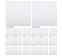 SOESFOUFU 20 separadores de cómics con pestañas, tarjetas separadoras de plástico para organizar cajas de almacenamiento de revistas, pestañas white para escribir y clasificar estantes.