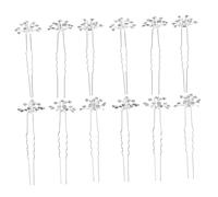 SOESFOUFU 20piezas Horquilla De Boda Forma Gemas De Imitación Accesorios Cabello De Novia De Blanco Cabello De Boda Para Damas De Honor