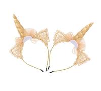 SOESFOUFU 2piezas Diadema De Unicornio Para Niño Niña De Accesorio Decorativo De Fiesta Diadema De Cuento De Hadas Para Niñas y Niño Niña Para Cumpleaños y Cosplay Diseño De Dibujos