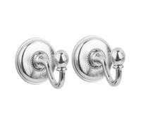 SOESFOUFU 2piezas Gancho De Cabeza Redonda Unidades Ganchos De Aleación Vintage para Sujetar Cortinas para Puertas y Paredes Pomo Color Plateado