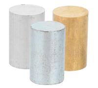 SOESFOUFU 3 Piezas Cilindros de Metal para Pruebas Educativas Cilindros de Densidad de Cobre, Hierro y Aluminio Herramienta Precisa para Investigaciones de Peso Específico en Laboratorios
