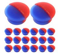 SOESFOUFU 30 indicadores de agua fría y caliente para grifos, cubiertas de botones de repuesto rojas/azules, señal de temperatura del agua para fregaderos de cocina y baño, aptos para orificios de