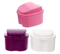 SOESFOUFU 3piezas Estuche De Prótesis Dental De Caja Portátil De Almacenamiento Respirante y Ligera Para Cuidado Oral y Protección De Dentaduras