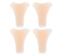 SOESFOUFU 4 almohadillas invisibles de silicona adhesivas sin costuras para privacidad, ropa interior femenina, cubre la zona del bikini y corrector de color de piel.