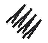 SOESFOUFU 4 Diademas Ajustables para Pelucas Negras, Bandas Elásticas de Poliéster 2,5 Cm X 65 Cm, Malla Transpirable y Flexible la Parte Delantera y Redes de Peluca, Accesorios Cómodos