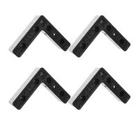 SOESFOUFU 4 elevadores para Muebles de Patio: Patas de sofá en Forma de L, 4x4 para Muebles, Patas de Armario, Extensores de de Mesa con Tornillos M5 para Soporte de aparador y de TV.