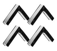 SOESFOUFU 4 elevadores para Muebles de Patio: Patas de sofá en Forma de L, Patas de Armario de 12 cm x 12 cm, Extensores de de Mesa con Tornillos M5 para Soporte de aparador y Mueble de TV.