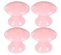 SOESFOUFU 4 herramientas de masaje con raspado Gua Sha - Tabla Gua Sha con forma de hongo - Rodillos masajeadores faciales - Herramientas de masaje facial para esculpir y relajar