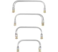 SOESFOUFU 4 piezas de armazón para bolso - Herrajes tubulares para armazón de bolso - Cierre metálico de beso de varios tamaños para proyectos de costura de - Pieza de cierre para neceser