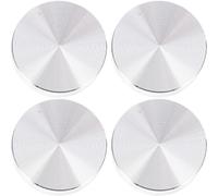SOESFOUFU 4 Piezas Discos de Aluminio para Mesas de Vidrio Adaptadores de Superficie para Mesas de y Café de Aluminio para Muebles Hogar y Oficina
