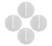 SOESFOUFU 4 Piezas Perilla de Control de Temperatura del Refrigerador y Congelador, Perilla Giratoria de Termostato, Abs Blanco, Orificio 6mm, Compatible Frigorífico, Cocina Comercial