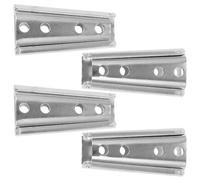 SOESFOUFU 4 Piezas Piezas de Repuesto para Cerraduras de Sofás y Muebles Sofá Deslizante Conector Deslizante para Marco de Cama Hierro Plata Orificio 8mm Estable y Fácil de Instalar